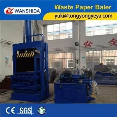 Height 1200mm Vertical Baler Machine 15kW Vertical Bale Press For Waste Papers