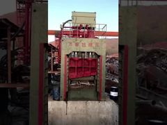 Wanshida Gantry Shear in Action | 600-Ton Hydraulic Scrap Cutting Power ⚙️