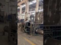 Turn-Out Metal Baler in Action | Wanshida Hydraulic Scrap RecycliHeavy Duty Recycling Solution.