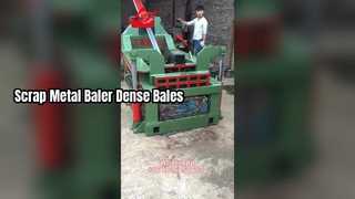 A Closer Look:  Hydraulic Metal Baler Machine with High Bale Density for Scrap Metal Recycling