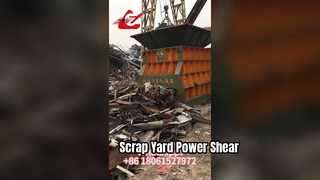 Horizontal Container Scrap Shear for Scrap yards operating 8–12+ hours per day
