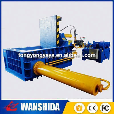 Manual Optional Scrap Metal Compactor Machine Press Chamber Size 1600X800×1000mm for Smooth Operation