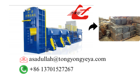 15-20 T/H Automated Scrap Shear Baler for Industrial Metal Recycling