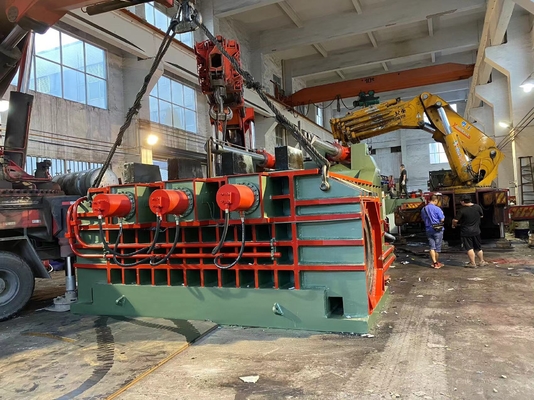 Automatic Operation Mode Scrap Metal Compactor Machine  For Scrap Steel