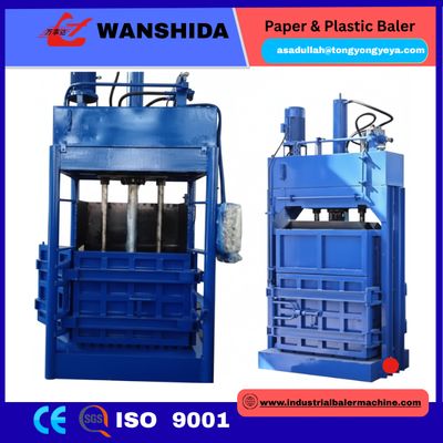 8 Tons Vertical Baler Machine 141.7inch Horizontal Cardboard Baler For Cardboard