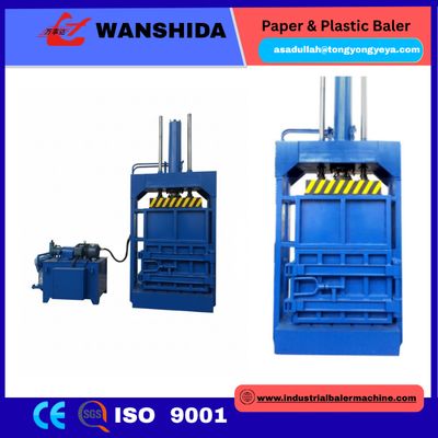 Height 1200mm Vertical Baler Machine 15kW Vertical Bale Press For Waste Papers