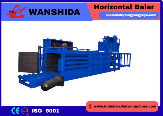 37kW Horizontal Baler Machine Length 1900mm Pet Bottle Baling Machine