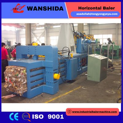 50T Horizontal Baler Machine Model Y82-50A Plastic Bottle Baling PLC System