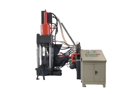 4000 kN Metal Chip Briquetting Press with High Density Output for Cast Iron and Aluminum Chip Recycling
