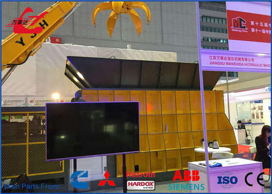 84KW Containerized Scrap Shear 4000kN High-Power Cutting System For Heavy Duty Processing