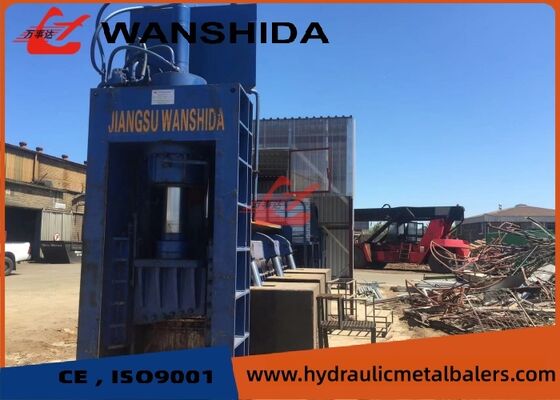 Automated Efficient Diesel Mobile Metal Baler 160 Ton Scrap Compression Machine For Yard And Field Use