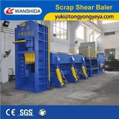 3mm Thickness Shear Baler 360kW Steel Baling Press With Motor Diesel Engine