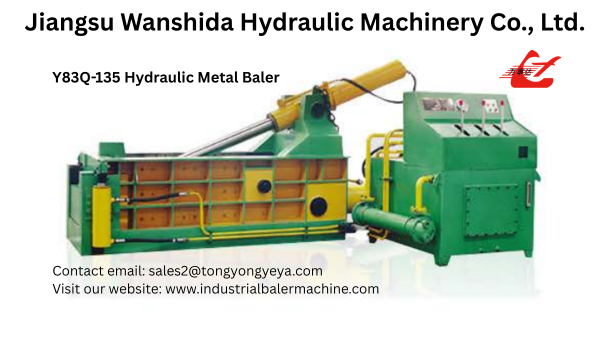 Y83Q-135 front out type Hydraulic Metal baler machine with manual/automatic valve operation