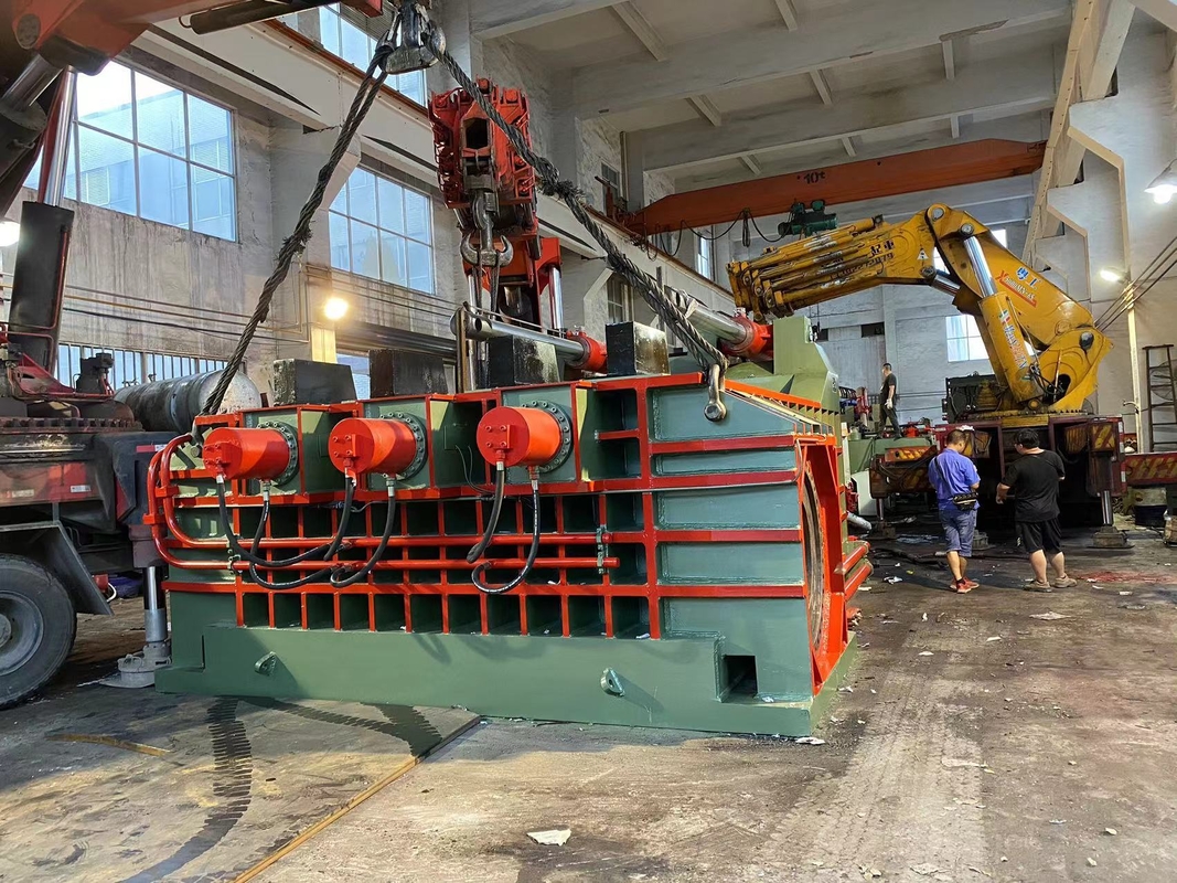 Automatic Operation Mode Scrap Metal Compactor Machine  For Scrap Steel