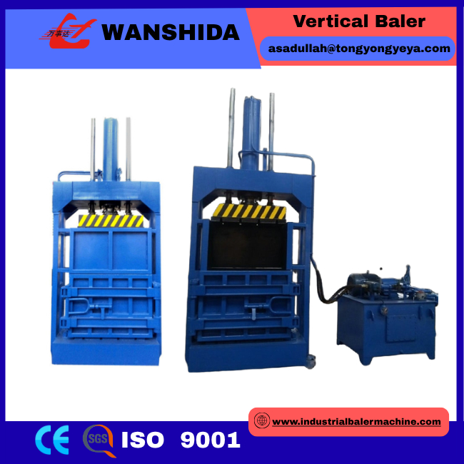 Height 3100mm Vertical Baler Machine Cardboard For Scrap Metal