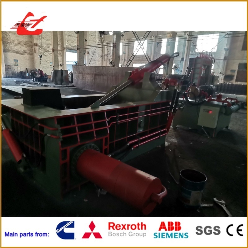 160 Ton Hydraulic Metal Baler: 1600x1000x800mm Chamber,Automatic PLC Control System, Ideal for Steel, Iron, Aluminum, Copper Recycling