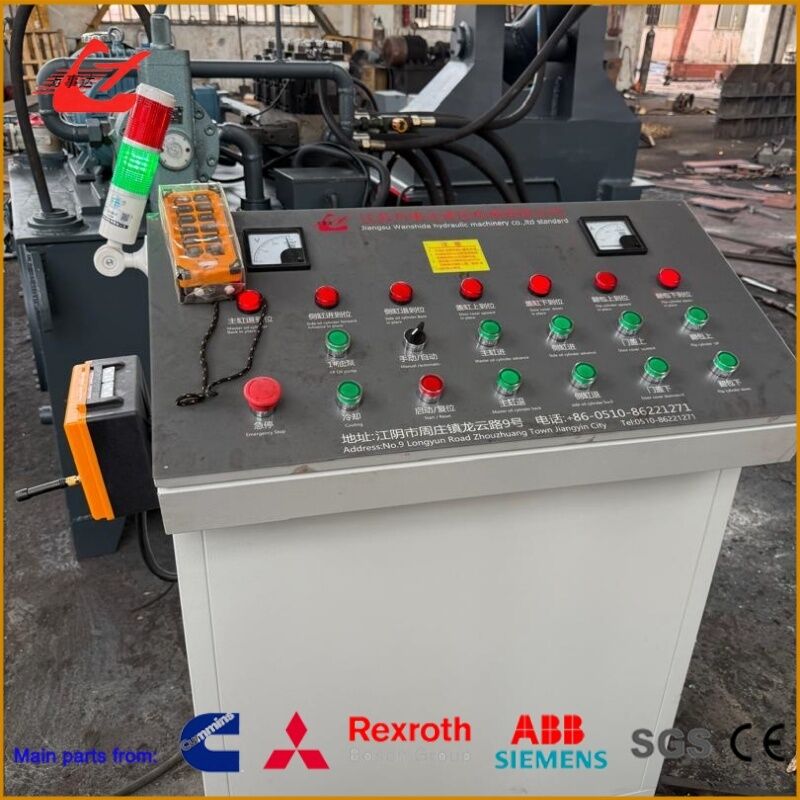 High-Density Aluminum Can Baler 1250kN For Logistics With Low Operating Cost