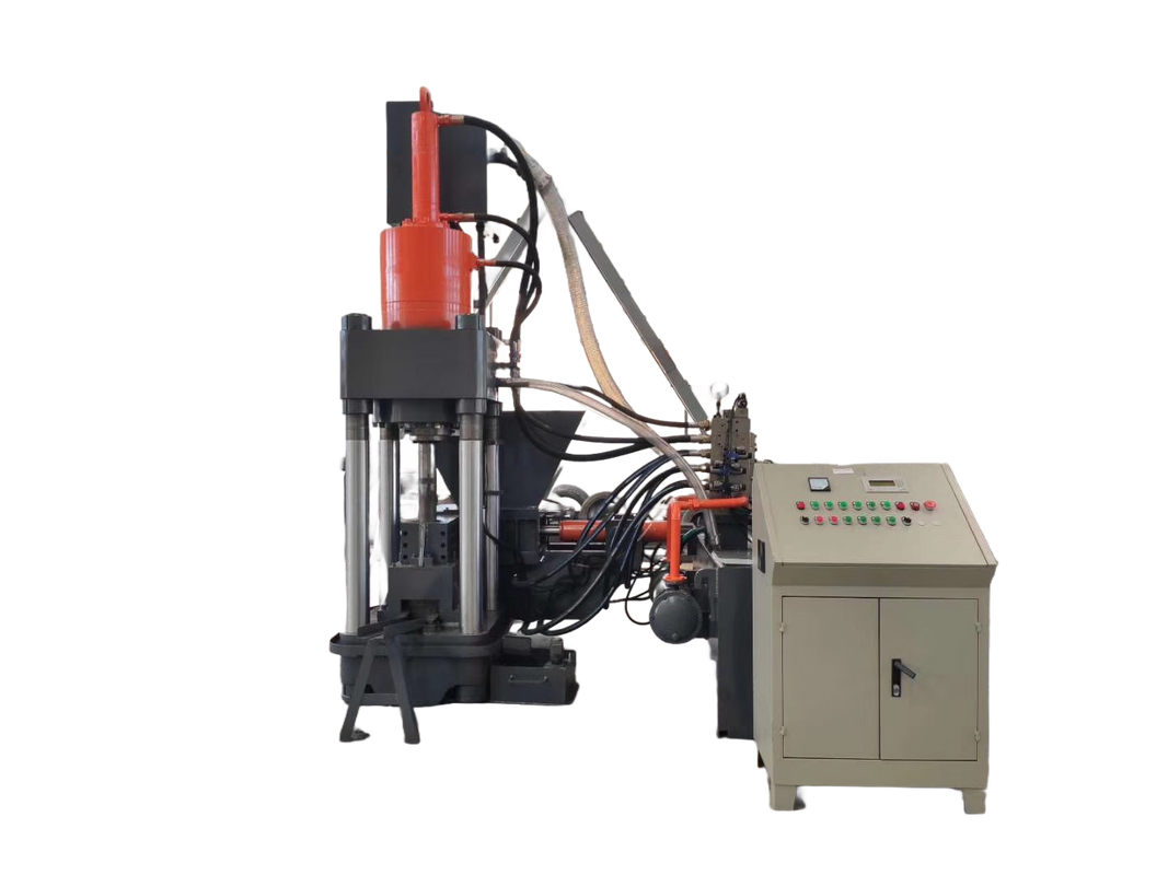 4000 kN Metal Chip Briquetting Press with High Density Output for Cast Iron and Aluminum Chip Recycling