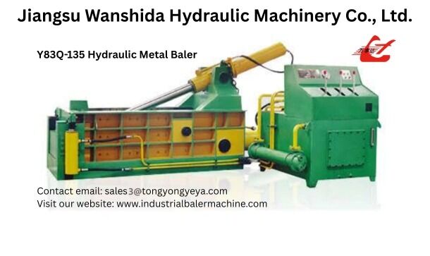 Y83Q-135 Front Out Type Hydraulic Metal Baler For Export Packing And Furnace Feeding Preparation With Hand Valve Control