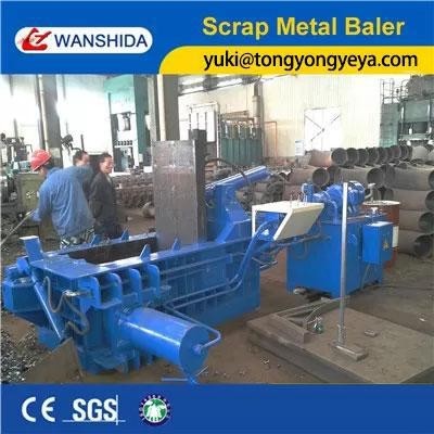 100 Ton Scrap Metal Baler Machine Thickness 2mm Metal Scrap Baling Press