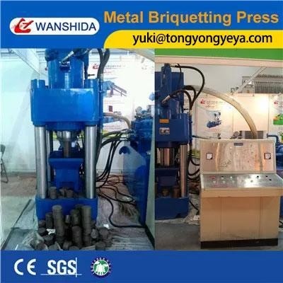 No Vibration Metal Briquetting Press 1 Set Sawdust Briquette Machine
