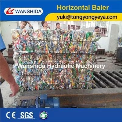 Horizontal Baler Machine For PET Bottles Baler CE Standard