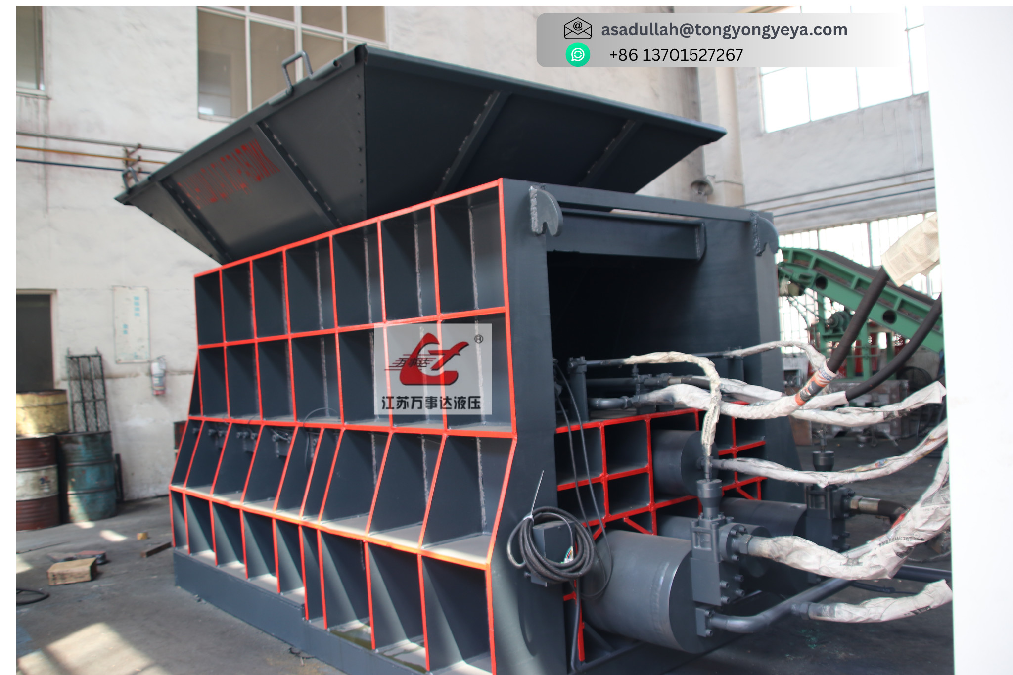 Heavy Duty Scrap Metal Shear 100 Tons Cutting Force Q43W, 100-120 T/Day Production