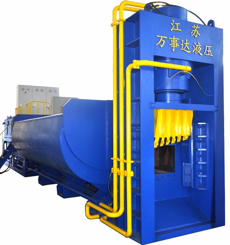 Flexible Power Source Wanshida Y83Q-12500 Shear Baler Available in Electric or Diesel Engine Configuration