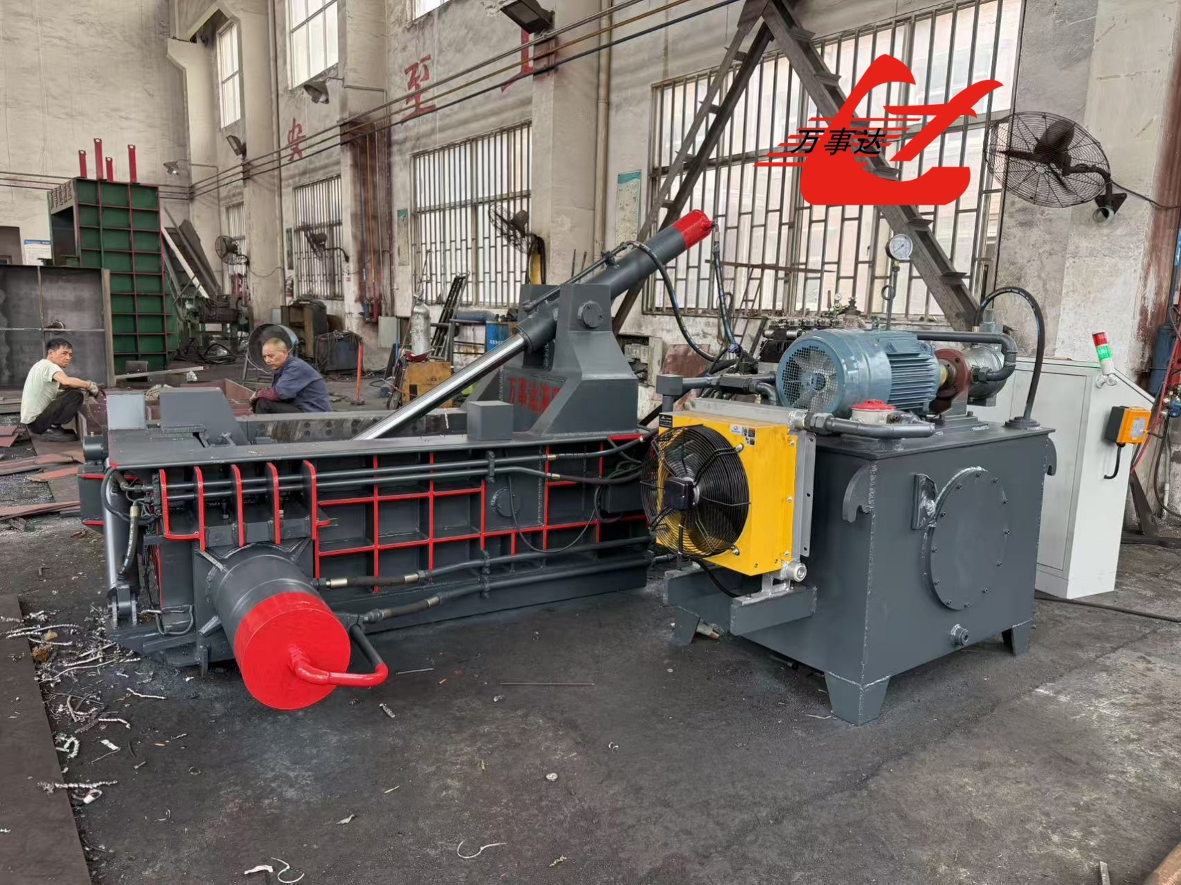 Y83/T-125 Hydraulic Metal Baler With 125 Ton Force, 1200×700×600mm Chamber & Push-Out Discharge