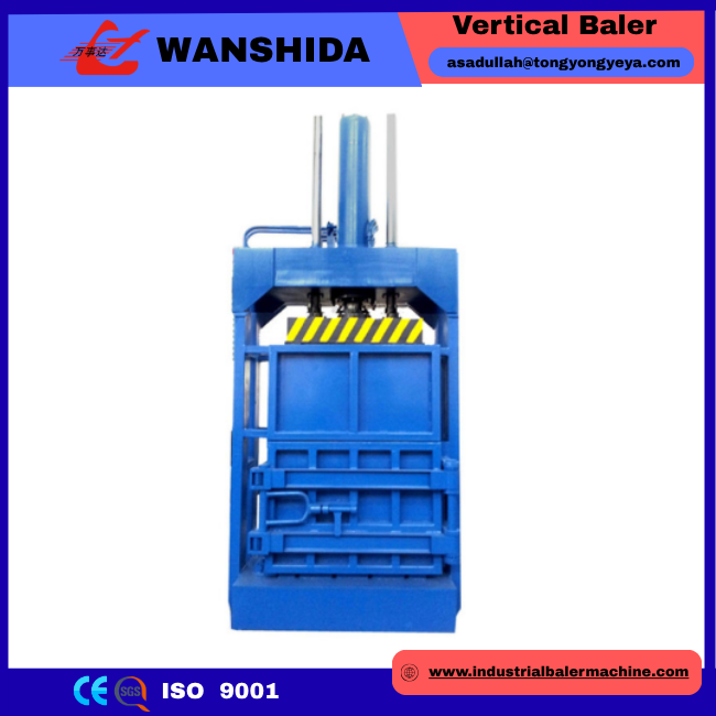 Industrial Baler Machine With 25 Ton pressing force Vertical Baler Works For Light Steel Drums