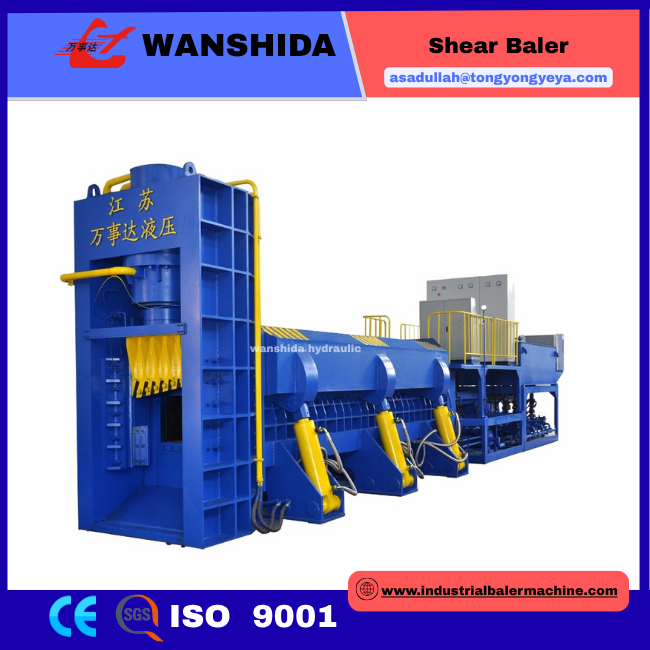 630 Ton Scrap Metal Shear Baler With 5000×1750×950mm Press Room For Steel Scrap Recycling And Furnace Charge Preparation