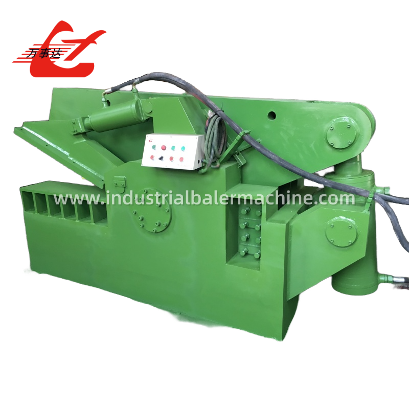 Hydraulic Alligator Shear 630kN Scrap Metal Cutting Machine with 600mm Blade for Steel Bar