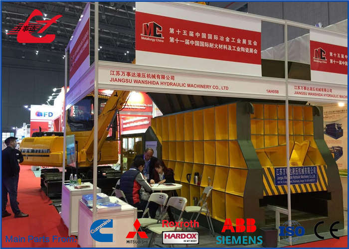 84KW Containerized Scrap Shear 4000kN High-Power Cutting System For Heavy Duty Processing
