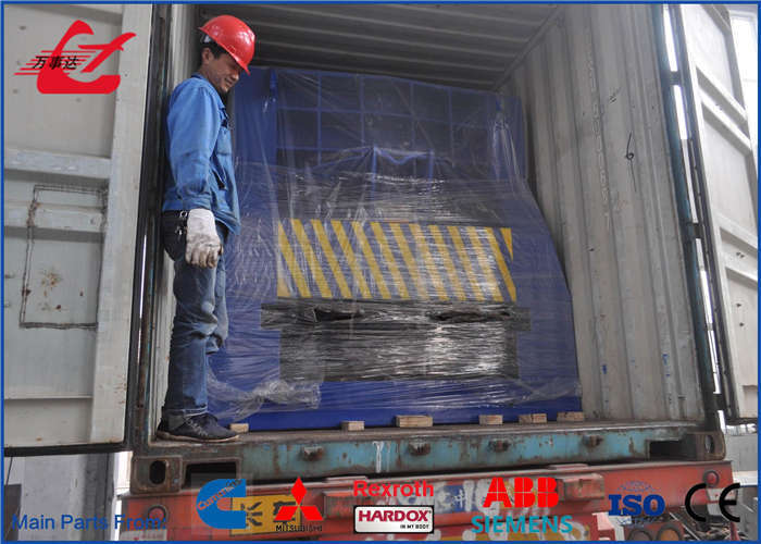 High-Capacity Hydraulic Container Shear 640Ton For Maximize Industrial Heavy Waste Metal Scrap Recycling
