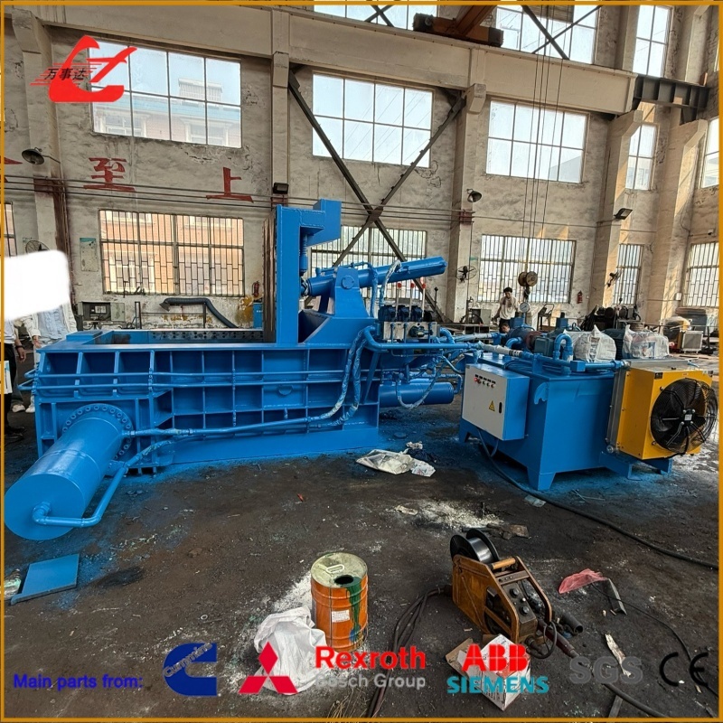Professional Tire Wire Baling Press Machine 5000-5500kg/H For High-Density Scrap Tire Steel Wire Recycling