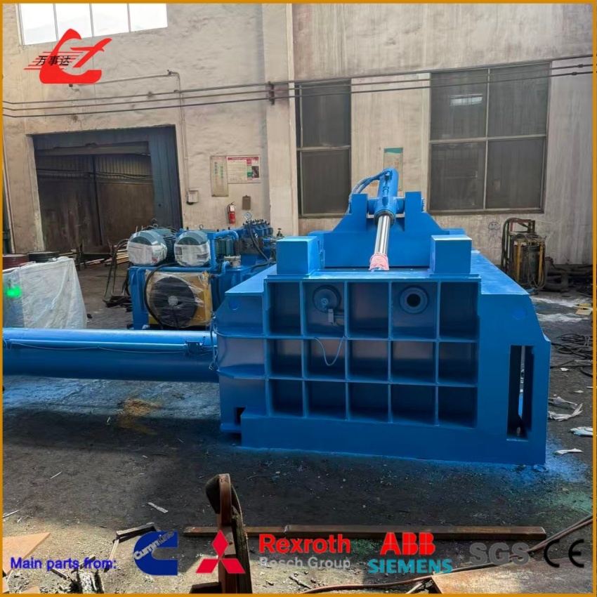 Professional Tire Wire Baling Press Machine 5000-5500kg/H For High-Density Scrap Tire Steel Wire Recycling