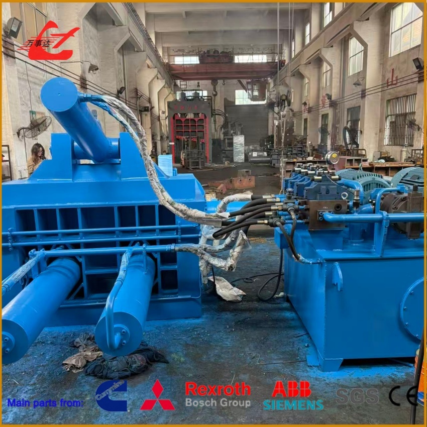 160 Ton Scrap Metal Baling Machine with 1600×1000×800 mm Chamber and Approx. 160-Second Cycle