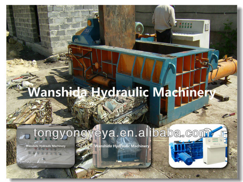 Compact Steel Scrap Metal Baler Machine with Manual Option For Small Scrap Collection and Cost Reduction
